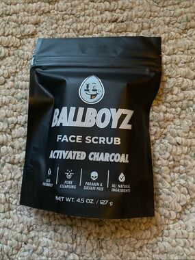 Activated Charcoal Face Scrub — Black